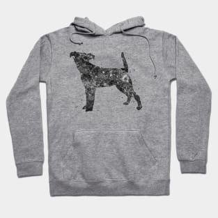 jack russell dog black and white art Hoodie